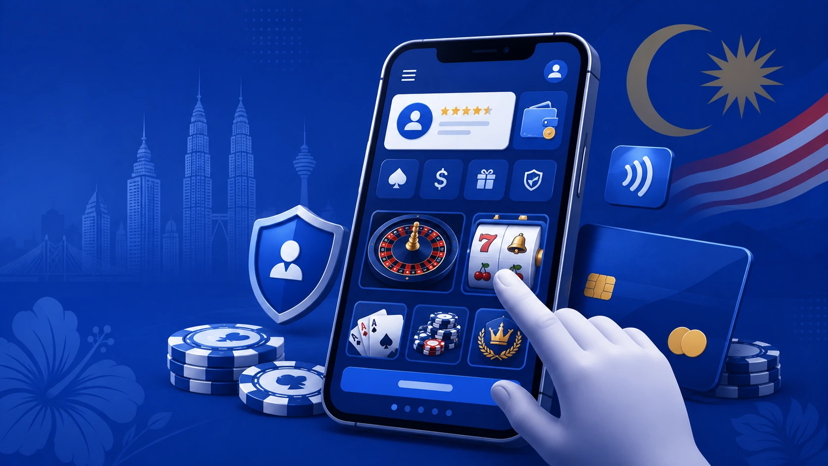 Mobile casino experience illustration