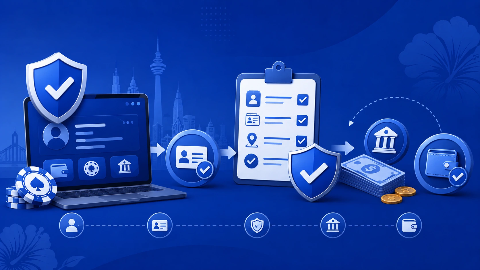 Withdrawal workflow and KYC process illustration